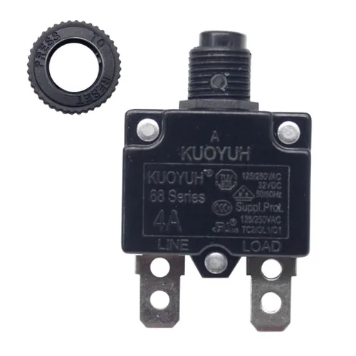 Vista 18 de KUOYUH Serie 88 125/250VAC 32VDC 50/60Hz Disyuntor de Sobrecarga Térmica 3-30A (3A)