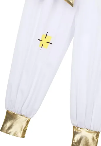 Vista 7 de QinCiao Disfraz de príncipe árabe para niños y niños, chaleco con mangas casquillo, chaleco con pantalones para Halloween, fiesta de cosplay