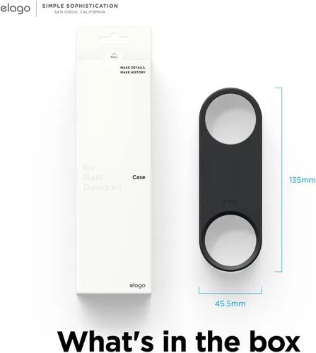 Vista 6 de elago Funda de silicona compatible con Google Nest Hello Video Doorbell (cableado, 2ª y 3ª generación), resistente a la intemperie y a los rayos UV