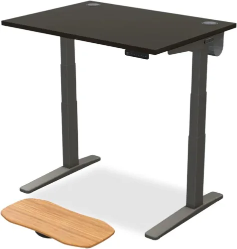 Vista 15 de UPLIFT - Escritorio de bambú V2 de 1 pulgada de grosor, marco de altura ajustable, teclado avanzado con memoria y ojales para cables, tabla Motion-X
