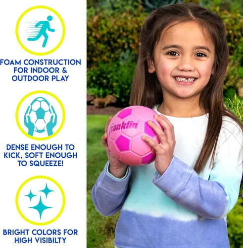 Vista 5 de Franklin Sports Kids Mini Foam Sports Balls - Indoor + Outdoor Soft Foam Toy Balls for Kids - Perfect Backyard + Practice - Mini