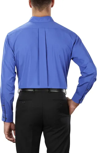 Vista 5 de Van Heusen Camisas de vestir para hombre de ajuste regular popelín sedoso sólido Pizarra gris