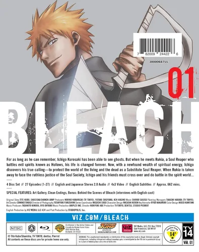 Vista 2 de Bleach (TV) Set 1 (BD) Blu-ray