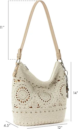 Vista 2 de The Sak Sequoia Hobo Bag - Bolso grande de ganchillo a mano para mujer para todos los días y viajes - Bolso y bolso duradero con bolsillo