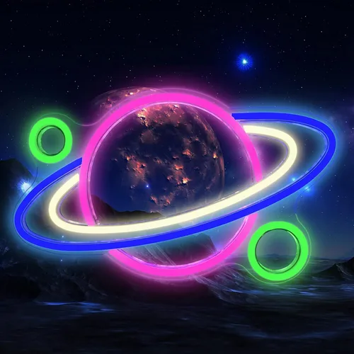 Vista 6 de Proyector de luz de neón de astronauta, letreros LED espaciales para decoración de pared de dormitorio, alimentado por USB con interruptor de 14.1 x