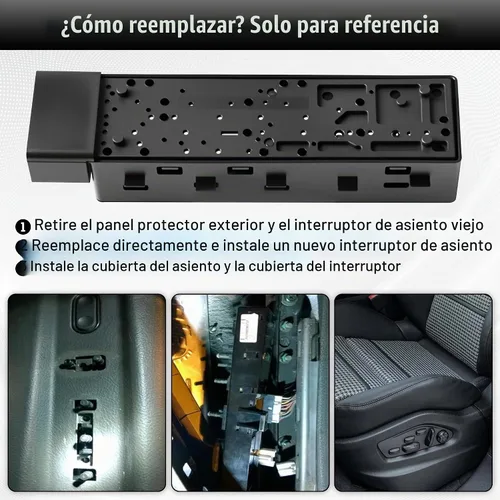 Vista 6 de Interruptor de asiento eléctrico Ferding Control de inclinación del asiento izquierdo del conductor Compatible con Buick/Cadillac/Chevrolet/GMC