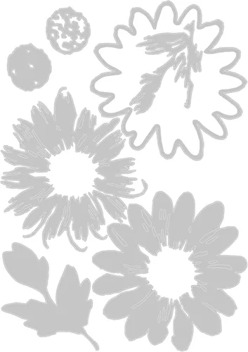 Vista 2 de Sizzix Juego de troqueles Thinlits 7PK Blossom de Tim Holtz, 666283