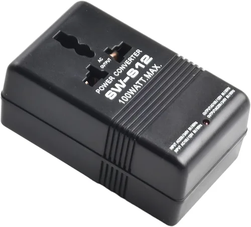 Vista 2 de Transformador convertidor de voltaje de doble canal para subir o bajar 100 W para CA 110 V 120 V a 220 V 240 V adecuado para pequeños