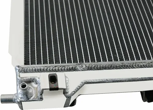 Vista 5 de Radiador de aluminio para 2005-2014 Ford Mustang GT/Base 4.6L V8 Radiador de gas para Ford Mustang Shelby/Bullitt radiadores de 4 filas 2006 2007