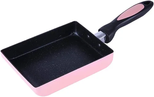 Vista 7 de LI-GELISI Tamagoyaki - Sartén japonesa para tortilla, revestimiento antiadherente anodizado duro, acero al carbono, 12.6 x 5.2 x 1.8 pulgadas, Negro
