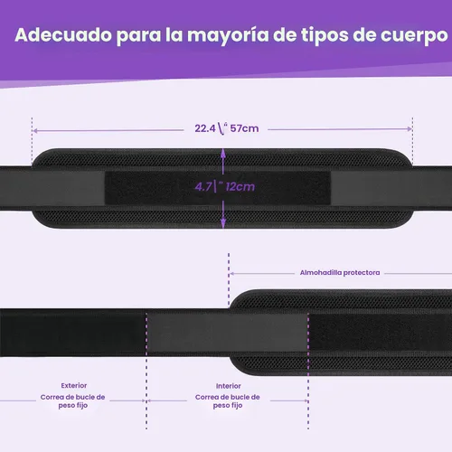 Vista 7 de Cinturón de Empuje de Cadera, Cinturón de Empuje de Cadera Balency para Mancuernas Pesadas, Cinturón para Glúteos para Empuje de Cadera, Cinturón