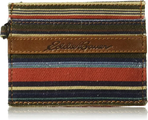 Vista 9 de Eddie Bauer Men's Slim Wallet Money Clip RFID Protection ID Window Genuine Leather EDC