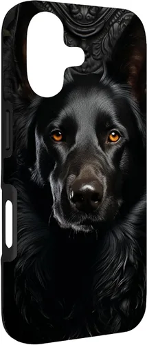 Vista 3 de Black German Shepherd Funda para iPhone 17