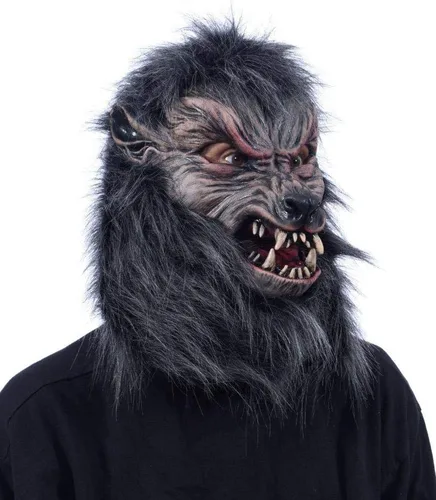 Vista 3 de Zagone Studios Máscara de hombre lobo Moonstruck, Gris