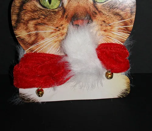 Vista 2 de Santas del gato collar con cascabeles