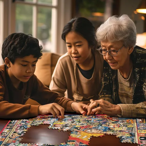 Vista 5 de White Mountain Puzzles Rock 'N Roll - Rompecabezas de 1000 piezas