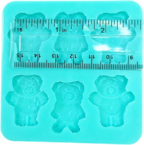 Vista 3 de Molde de galleta de oso de Graham con 6 cavidades molde de miel molde de galleta de oso molde de cera fundida molde de galleta de Graham NS092
