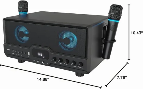 Vista 8 de RHM Máquina de karaoke L268 Conectar a TV a través de HDMI y óptico