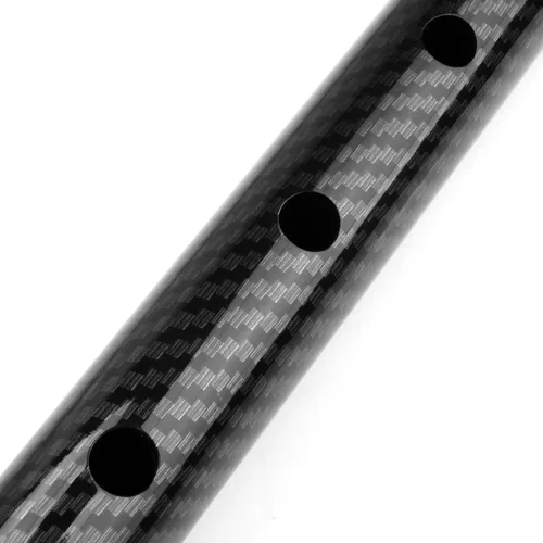 Vista 3 de Instrumento musical tradicional de fibra de carbono effct D clave 5 agujero 1,8 Shakuhachi con caja