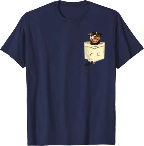 Vista 11 de Rottweiler In A Pocket - Camiseta de entrenamiento de cachorros para amantes de los perros, Negro
