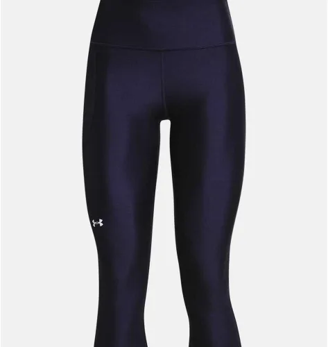 Vista 3 de Under Armour - Leggings capri con bolsillos para mujer, de tela HeatGear, de tiro alto y con pretina antideslizante
