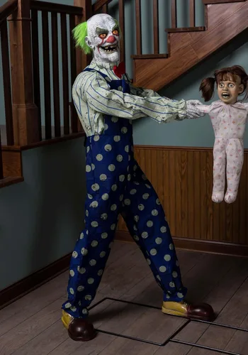 Vista 3 de Seasonal Visions Clowns Tug of War Animated Prop