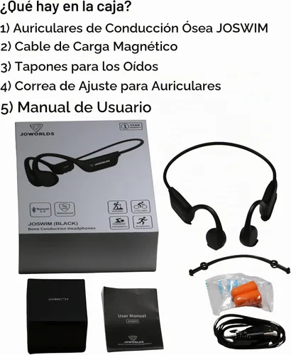Vista 9 de Auriculares de oído abierto Bluetooth inalámbricos, IP68 impermeables de conducción ósea Bluetooth, auriculares inalámbricos Bluetooth, auriculares