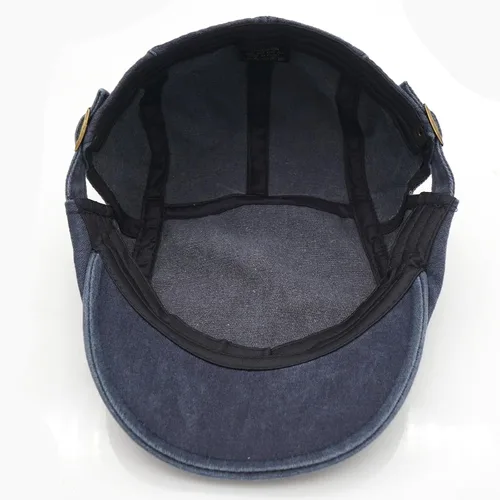 Vista 6 de Gorra vaquera de algodón ajustable unisex Azul marino