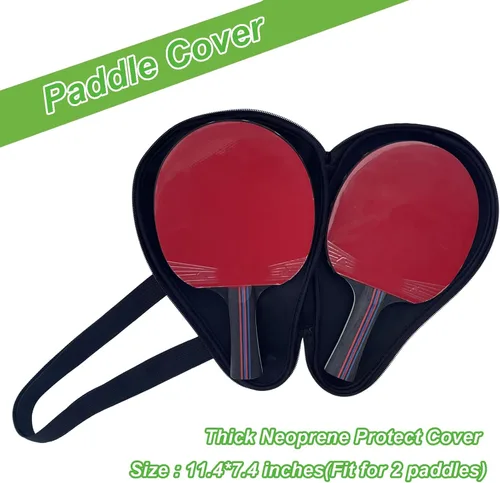 Vista 2 de Funda para raqueta de tenis de mesa, bolsa de transporte de ping-pong, funda protectora de pala de ping pong, funda protectora de pala de ping pong