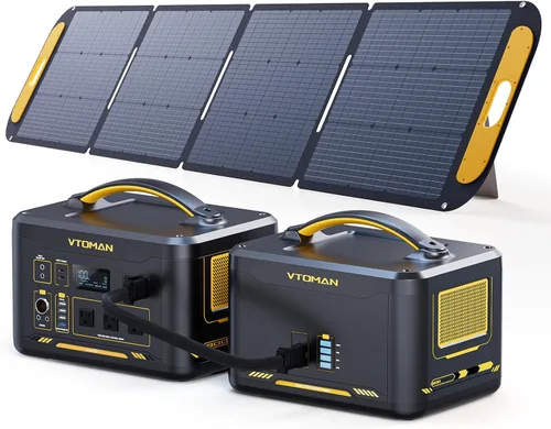 Vista 20 de VTOMAN Jump 600X Estación de Energía Portátil 600W, Generador Solar 299Wh Estación de Energía con Batería LiFePO4 con Arranque Rápido