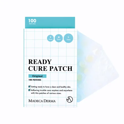 Vista 6 de MADECA DERMA Ready Cure Patch Flexible (XL, 3.071 in, 10 parches) Hidrocoloide, cobertura de área grande, para acné, zits, manchas, cuidado