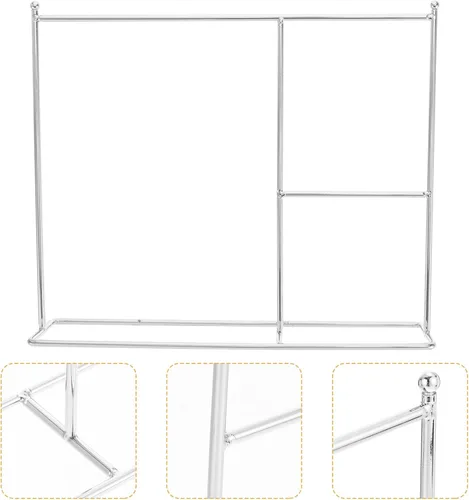 Vista 3 de Gadpiparty Mini perchero de ropa para muñecas, perchas de ropa para muñecas, para almacenamiento y exhibición de ropa de casa de muñecas