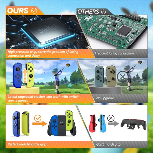 Vista 2 de usergaing Controller for Nintendo Switch,Replacement for Switch Joypad Support Turbo FunctionDual VibrationWake-up6-Axis Motion Control