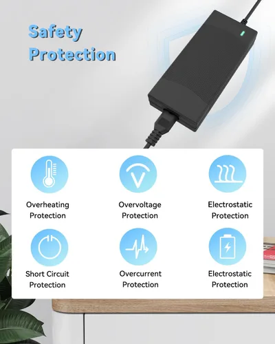 Vista 4 de Adaptador de cargador UL 42V compatible con XIAOMI MI M365, M365 Pro, 1S, Pro, Pro2, Essential Scooter