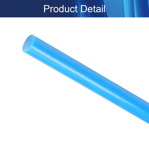 Vista 4 de Aicosineg Varilla redonda de plástico Polioximetileno Stick para la industria mecánica POM sólido duro azul 1/3 x 39-3/8 pulgadas (D x L) 1 unidad