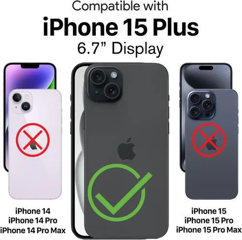 Vista 2 de VENA vArmor - Funda resistente para Apple iPhone 15 Plus (6.7 pulgadas) (protección contra caídas de grado militar/armadura) Magsafe compatible