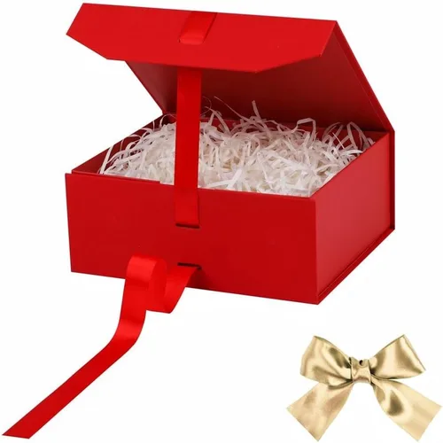 Vista 63 de GoooodGift Caja de regalo grande azul, 1 paquete de 13.5 x 11 x 5.3 pulgadas, caja de regalo de lujo para regalos con tapa de cierre magnético