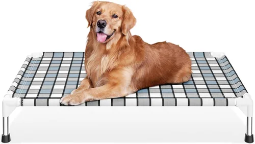 Vista 10 de Caghash Cama elevada para perros al aire libre, cama elevada para perros al aire libre, cama elevada para mascotas, cuna para el gusto
