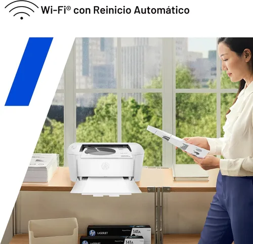 Vista 9 de Impresora inalámbrica en blanco y negro HP LaserJet M110w, impresión, velocidades rápidas, configuración fácil, impresión móvil, ideal para equipos