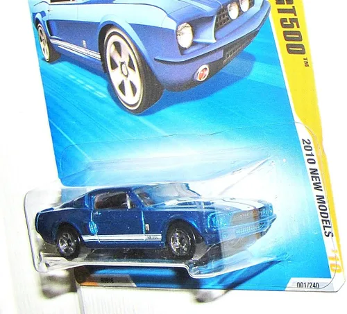 Vista 4 de Hot Wheels 2010-001 Nuevos Modelos #1 AZUL '67 Shelby GT500 Escala 1:64