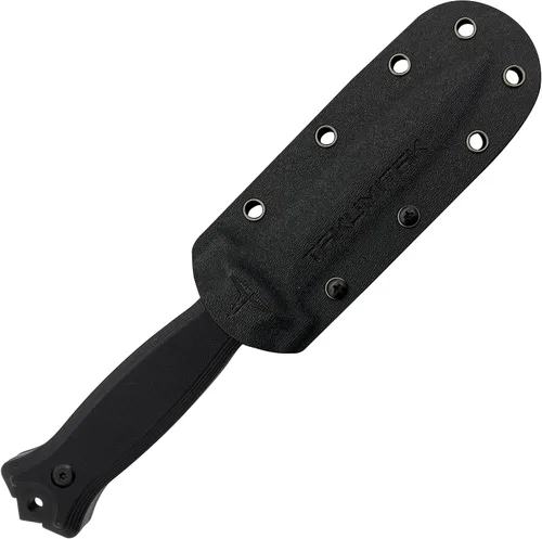 Vista 5 de Cuchillo táctico, cuchillo de caza, cuchillo de supervivencia, hoja de punta de lanza D2, mango G10, funda Kydex, clip Molle, cuchillos de hoja