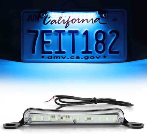 Vista 18 de LivTee Luz de matrícula, Luces LED de matrícula extremadamente brillantes, montaje para remolque, UTV, ATV, camión, RV, barco, color ámbar