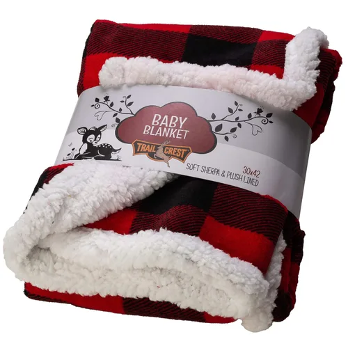 Vista 9 de Manta de bebé de forro polar sherpa ultrasuave Manta acogedora de felpa para niños Cuadros reversibles Lavable Tamaño amplio para mayor