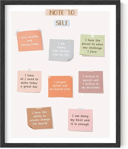 Vista 30 de Haus and Hues Carteles de salud mental – Póster de emociones psicología, pósteres de terapia para terapeuta, consejero de oficina, artículos