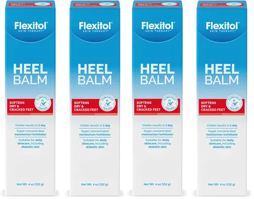 Vista 10 de Flexitol Bálsamo para el talón, rica crema hidratante y exfoliante para pies, versión original, 4 onzas