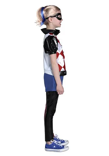 Vista 2 de Disfraz Premium de Harley Quinn de DC Superhero Girls Multicolor