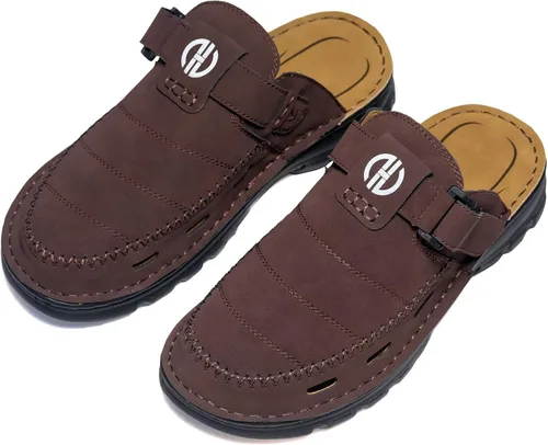 Vista 6 de Sandalias de cuero para hombre impermeables para verano