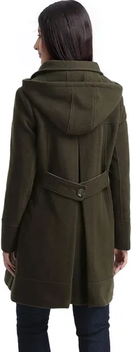 Vista 4 de Momo Maternity Outerwear Women Carina Hooded A-Line Wool Coat Pregnancy Winter Jacket Medum