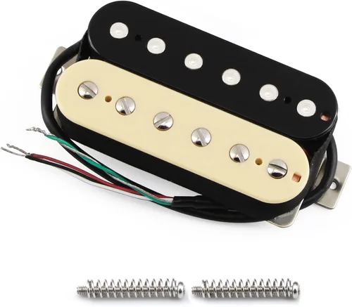 Vista 7 de FLEOR Pastillas de guitarra eléctrica Humbucker de doble bobina de 52 mm Puente de cerámica - Negro