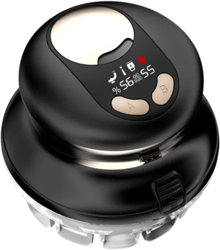 Vista 9 de Kit de corte de pelo automático para hombres, cortadora de pelo circular automática recargable por USB, con recortadora, kit de aseo eléctrico